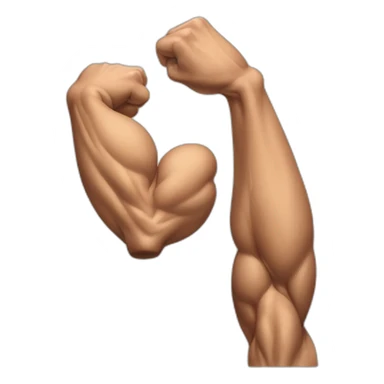 muscle imbalance in the arms with one arm smaller than the other sticker