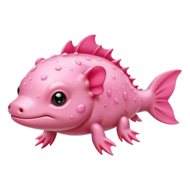 Pink Axolotl sticker