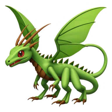 Flygon-Scyther-Sceptile-Fakémon-hybrid-creature (full body)  sticker