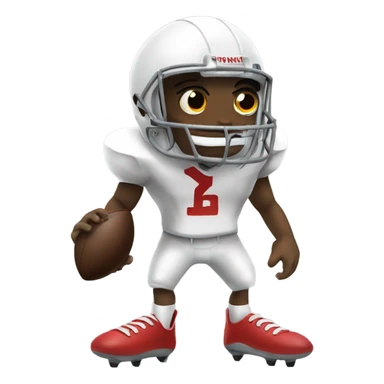 A football with legs sticker