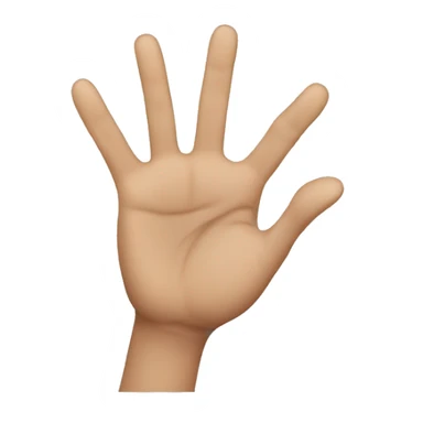 hand making the four gesture sticker