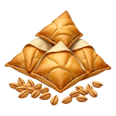 Samosa and peanuts sticker