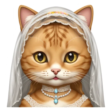 tabby cat brides sticker