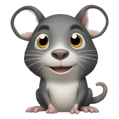 un raton laveur hérisson  sticker