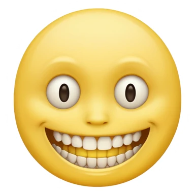 creepy smile lots of teeth built like regular yellow smile remake the second one but sad sticker