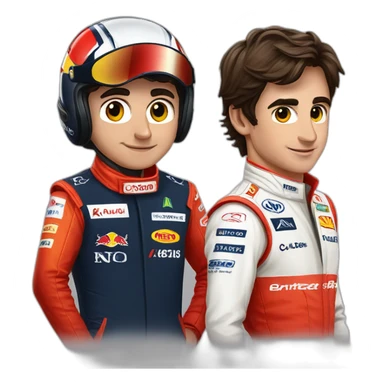 Carlos sainz and Charles Leclerc  sticker