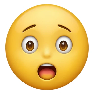 A shocked emoji sticker