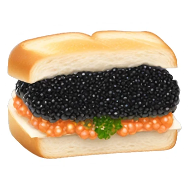Caviar sandwich sticker