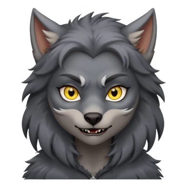 girl werewolf sticker