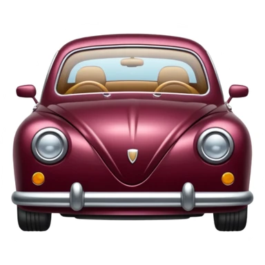 burgundy car sticker