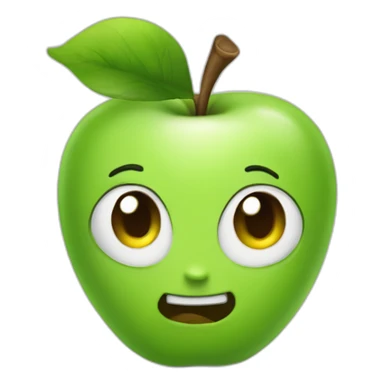 Gree-apple sticker