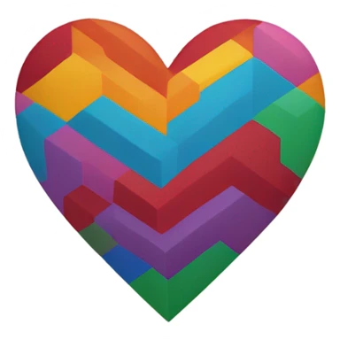 slack logo shaped like a heart sticker