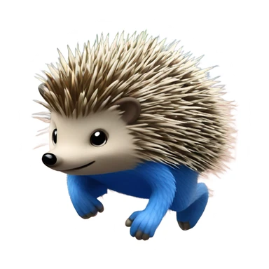 A blue hedgehog that’s going really fast ￼ sticker