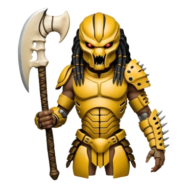 Predator from movie predator with bone armor sticker