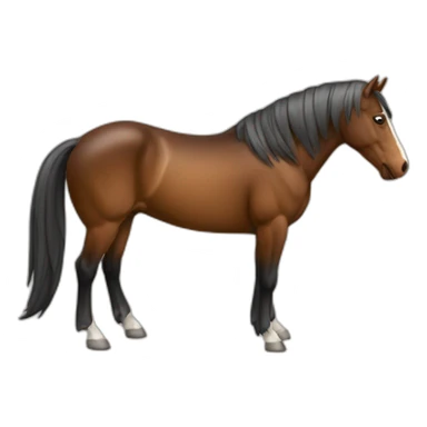 Cheval qui fait du cheval sticker