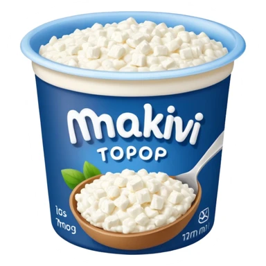 a pack of cottage cheese with the label "мягкий творог" sticker