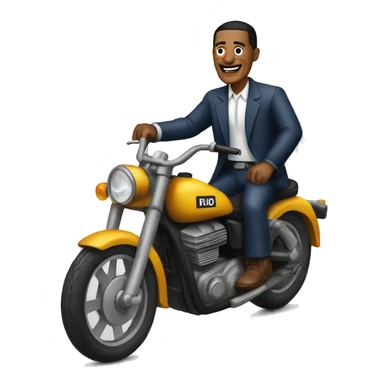 Aubama en moto sticker