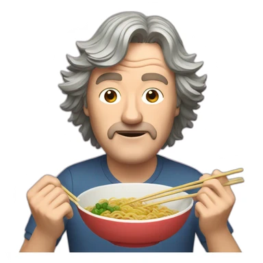James May eat ramen sticker