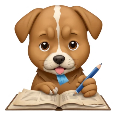 Dog eat homework sticker
