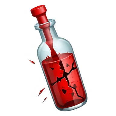 glass bottle sharp used as a weapon sticker