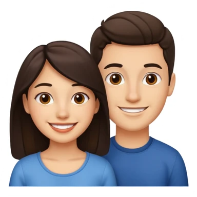 Young latina with a gringo together sticker