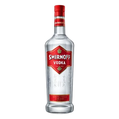 Smirnoff Vodka bottle sticker