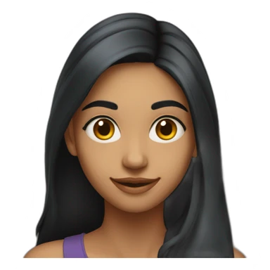 skinny 27 year old indian girl with long black hair smiling profile photo sticker