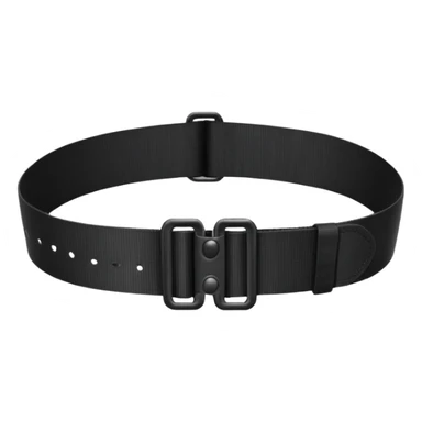 black military belt with pouches sticker