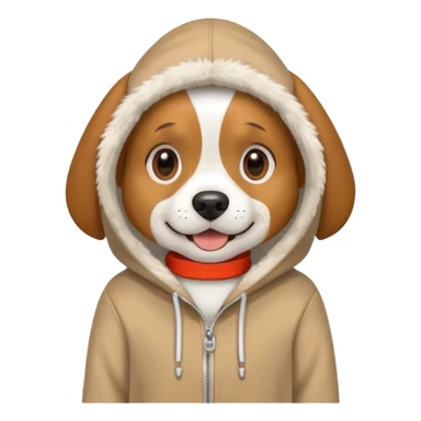 Beagle dog with hoodie sticker