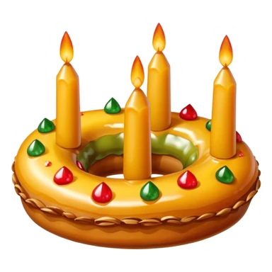 roscon de reyes DE ESPAÑA pero sin velas, sticker