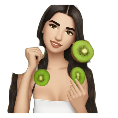 Dua Lipa et kiwi sticker