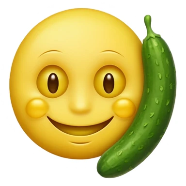 resting yellow smiley face with cucumbers over its eyes sticker