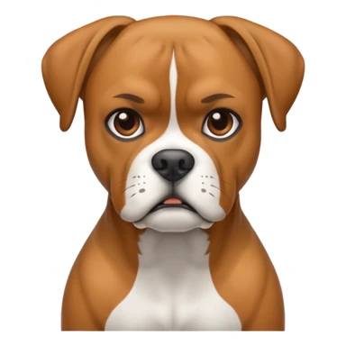 boxer dog sticker