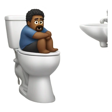 Remove nsfw fat dude on the toilet struggling sticker