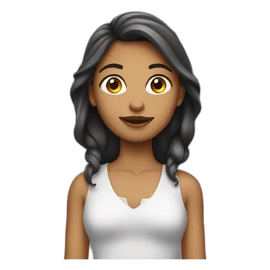 Une fille qui court sticker