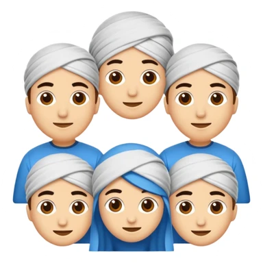 Arkaplanı mavi, içinde beyaz ay ve yıldız olan bayrak sticker