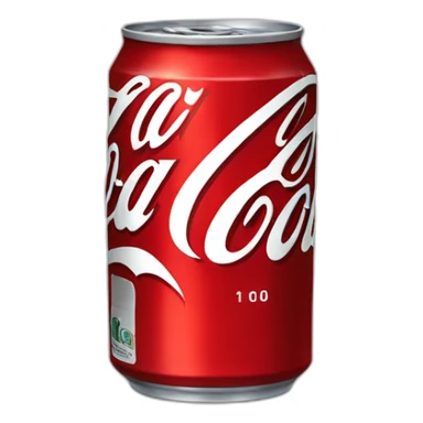 Can of coca cola sticker
