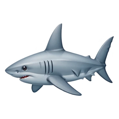 A shark fin sticker