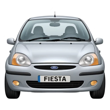 1998 Ford Fiesta LX Zetec 1.2 Front.jpg oval shaped headloghts with an oval grill  sticker