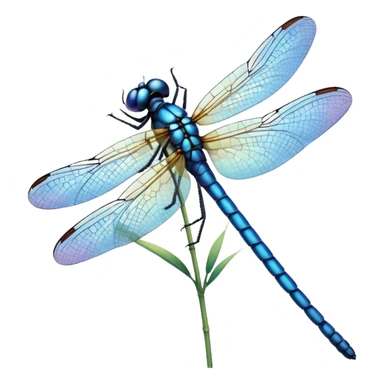 blue dragonfly sticker