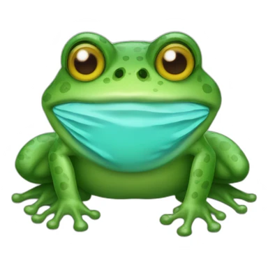 coronavirus frog sticker