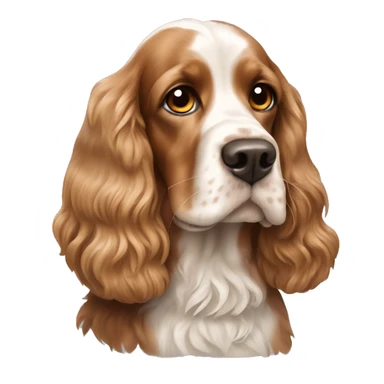 dog english cocker spaniel sticker