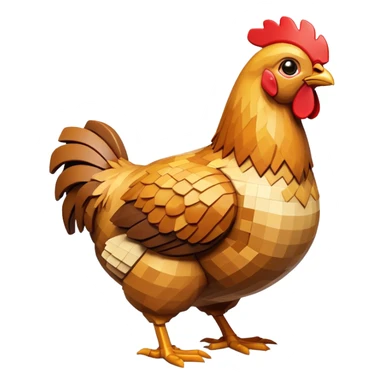 roasted chicken inspired by Minecraft sticker