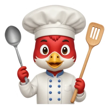 Rooster cook sticker