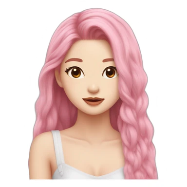 Blackpink rose’s hair sticker
