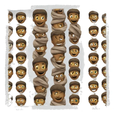 Football fun man scarf sticker