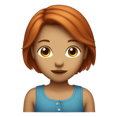 brownish red hair girl scou sticker