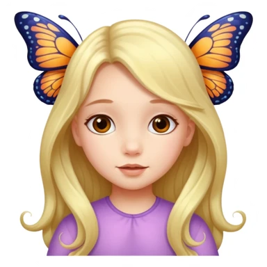 What a beautiful little girl is born and blossoms into a beautiful butterfly ￼ sticker