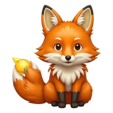 fox holding a sun ☀️🦊 sticker