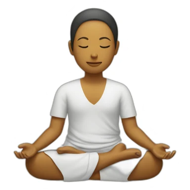 meditation calmness sticker